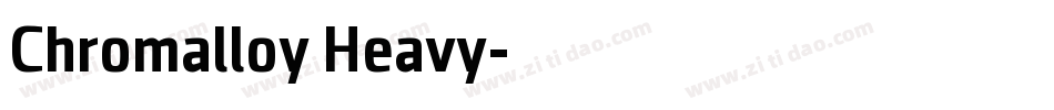 Chromalloy Heavy字体转换